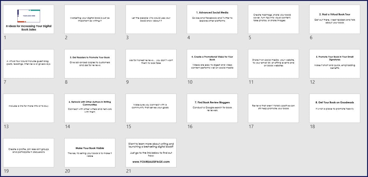Write Your Expert Book Expansion Pack - 8 Ideas for Increasing Digital Book Sales Slideshow Write Your Expert Book Expansion Pack - 8 Ideas for Increasing Digital Book Sales Slideshow