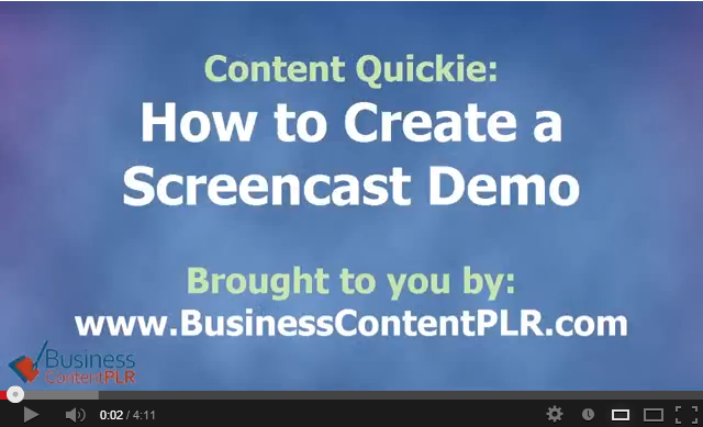 How to Create a Quick Screencast Demo Video