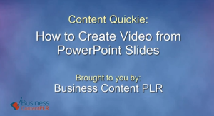How to Use PowerPoint Slides to Create Video