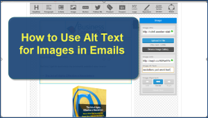 How to use alt text for images in emails