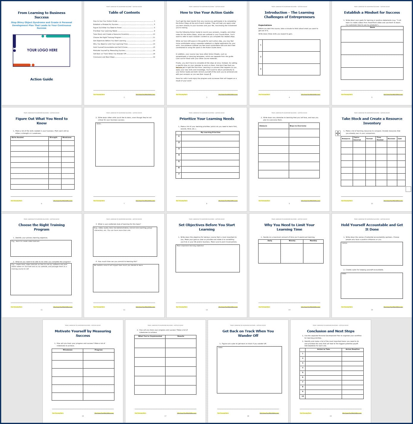 Learning Business Success | White Label ebook - PLR course