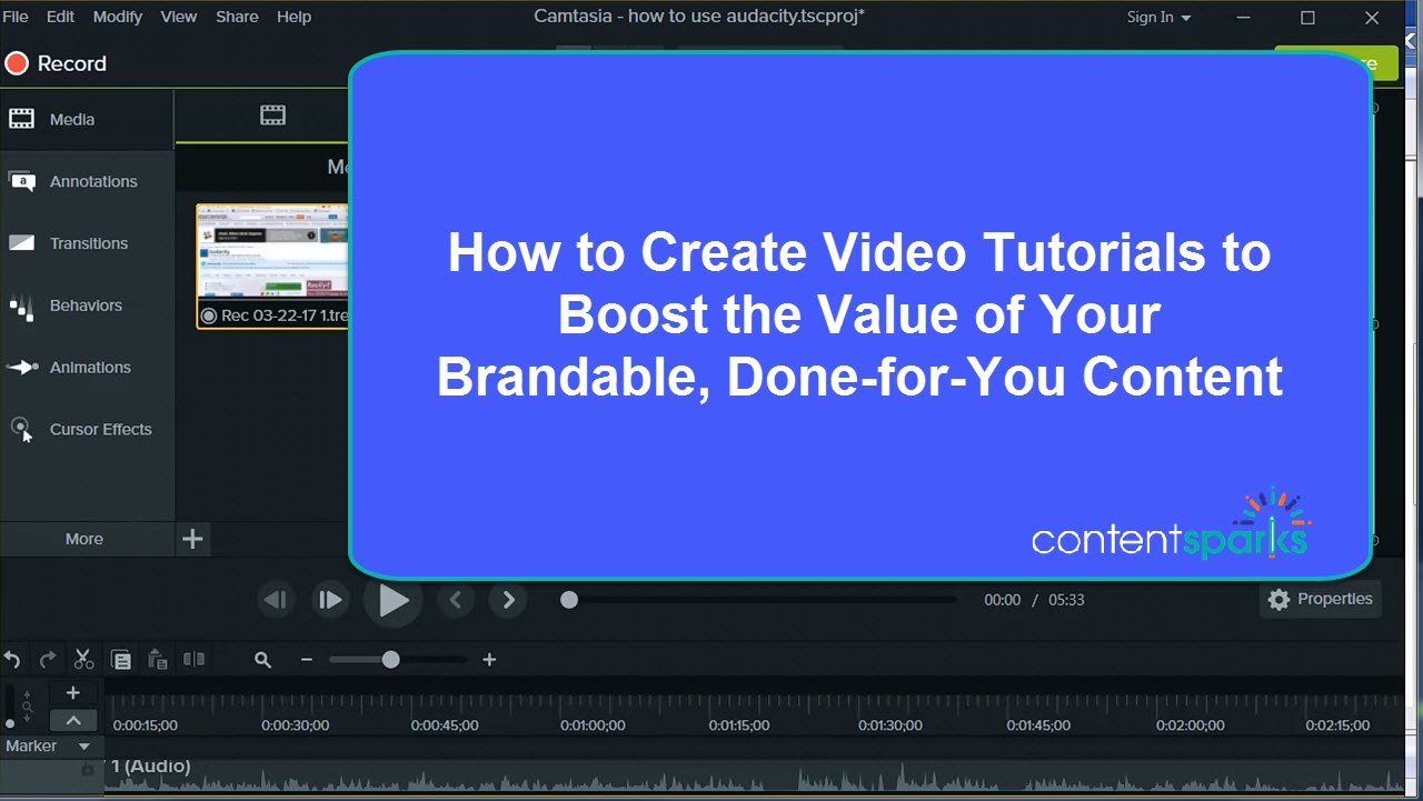 Create tutorials_splash How to create video tutorials to add value to your plr