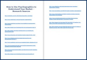 Psychographics_ResearchSources