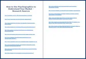 Psychographics_ResearchSources