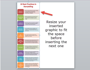 10. Adjust image size in slide