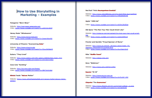 Storytelling in Marketing Examples