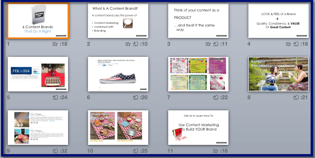 How to Use Content Marketing to Build Your Brand - Promo Slideshow - Brand Examples