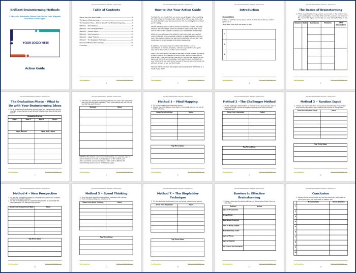 Brilliant Brainstorming Methods - Action Guide