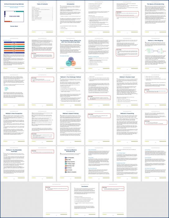 Brilliant Brainstorming Methods Course Book