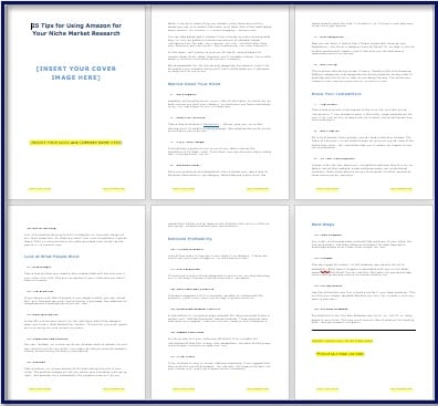 BONUS - 25 Tips for Using Amazon for Niche Market Research