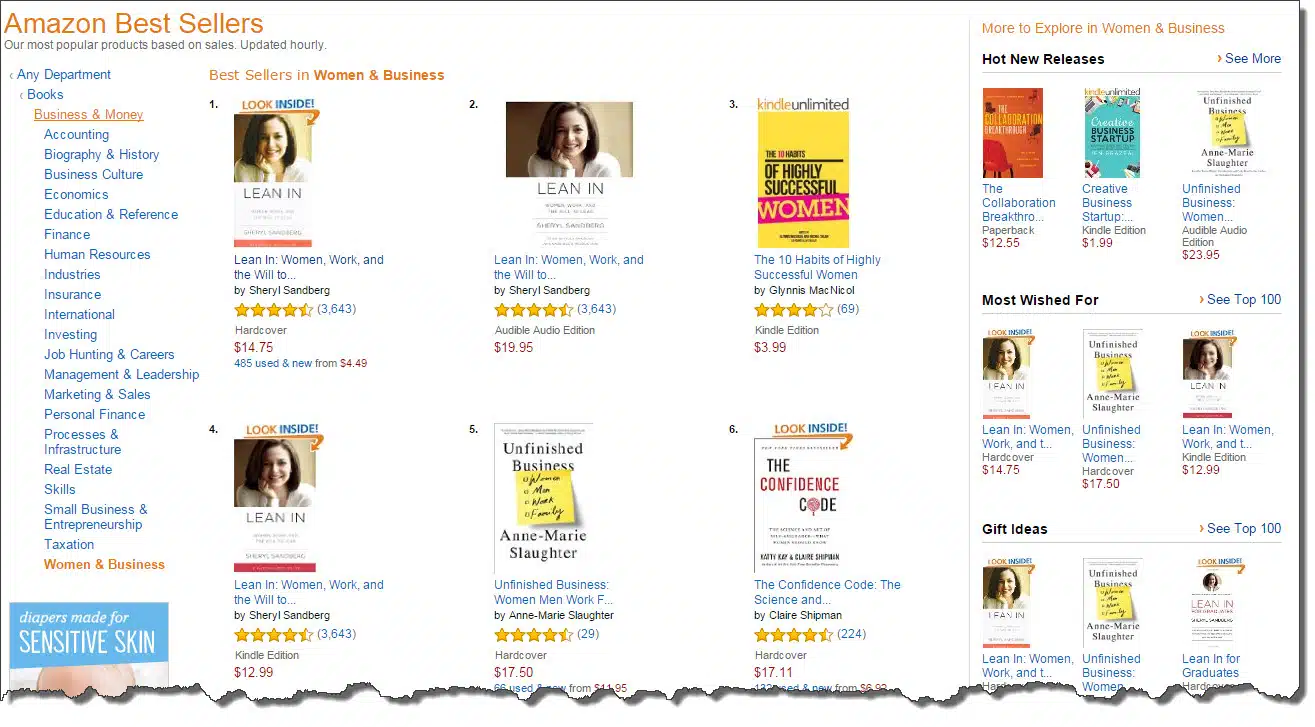 bestsellers in women in business