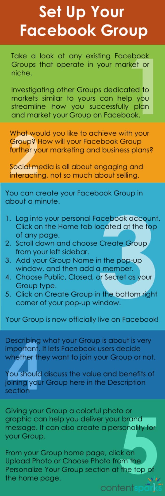 how to set up a facebook group