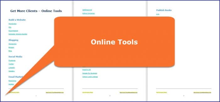 Get More Clients - Online Tools