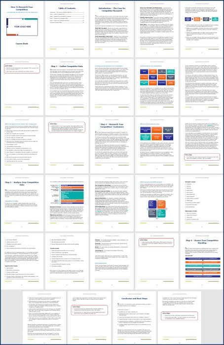 How To Research Your Competition - Course Book