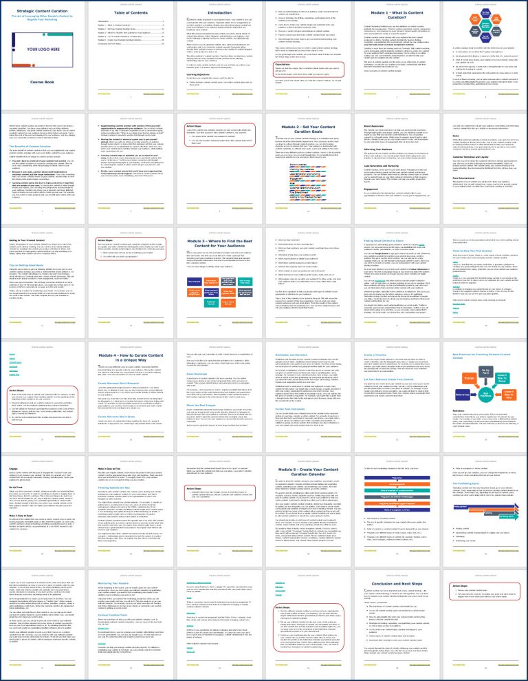 Strategic Content Curation | Ready-to-Go Course Materials
