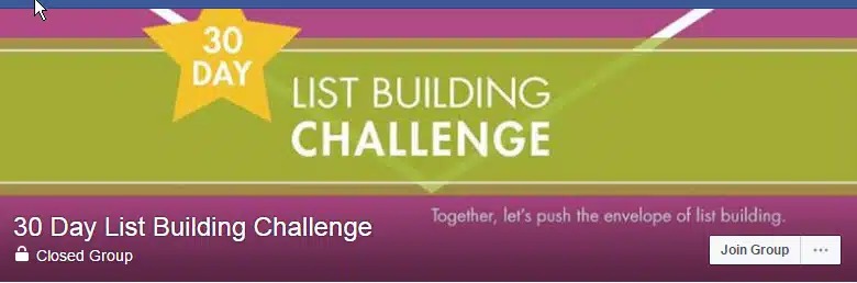 30 Day List Building Challenge