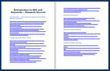 Introduction to SEO and Keywords - Research Sources