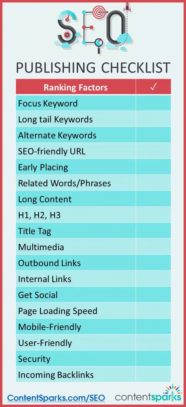 SEO Ranking Factors Checklist