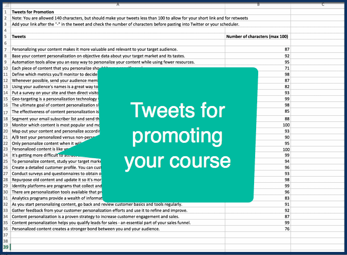 Personalized Content Marketing - Tweets