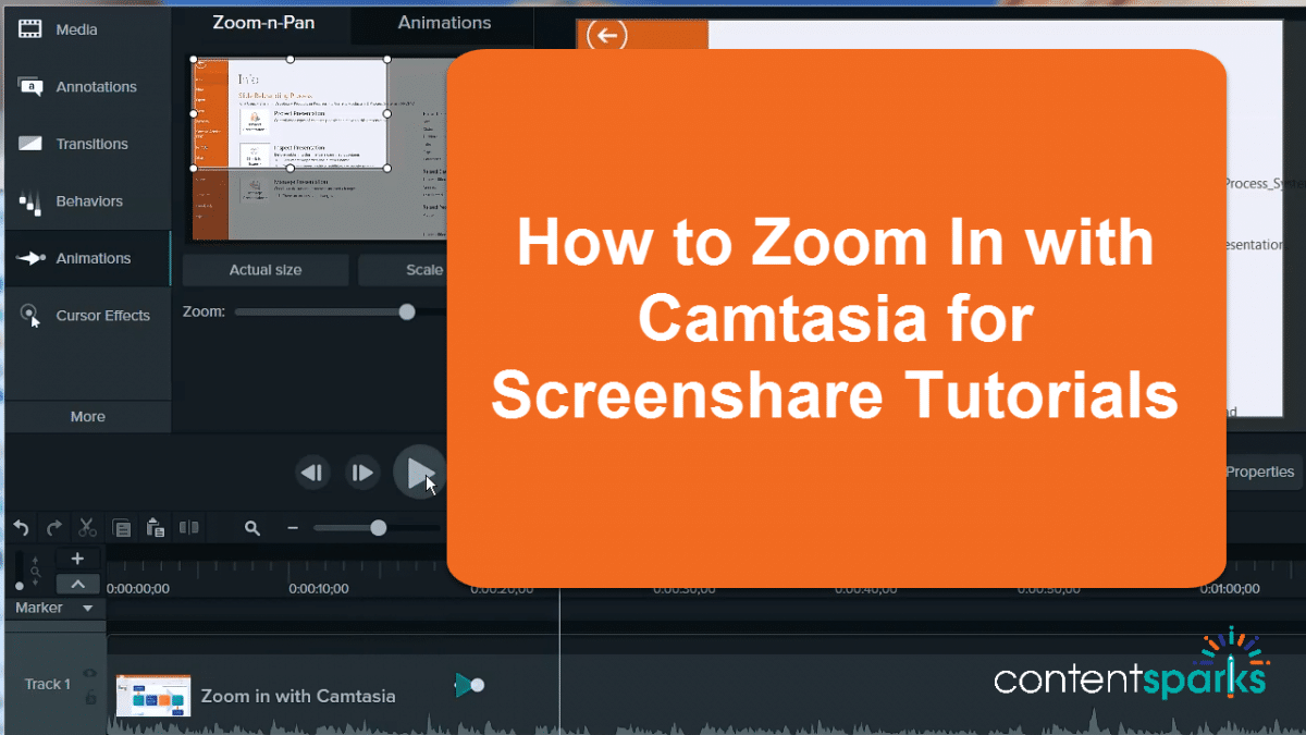 How to Use Camtasia to 'Zoom In' on Your Screenshare Tutorials