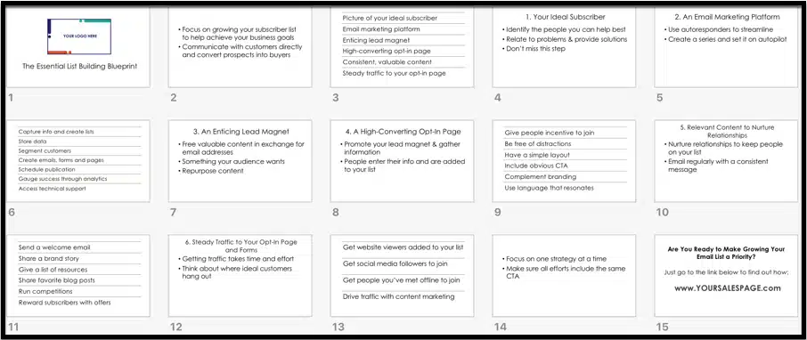 The Essential List Building Blueprint 3 The Essential List Building Blueprint - Image 3