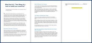 How to Build an Email List from Scratch - Blog Post 1