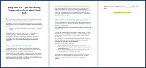 How to Build an Email List from Scratch - Blog Post 2