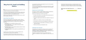 How to Build an Email List from Scratch - Blog Post 5