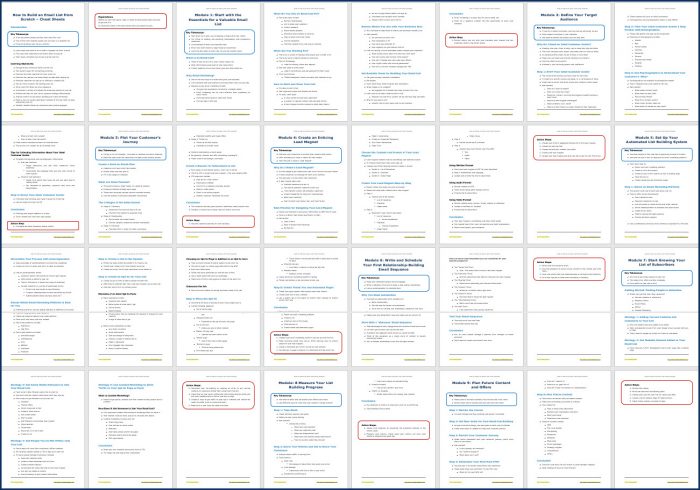 How to Build an Email List from Scratch - Cheat Sheet