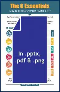 The Essential List Building Blueprint 21 How to Build an Email List from Scratch - Opt In Infographic