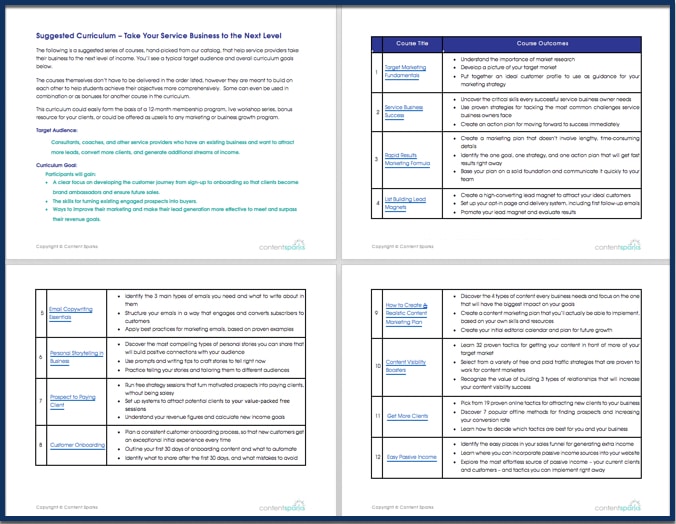 ProspectClient Curriculum