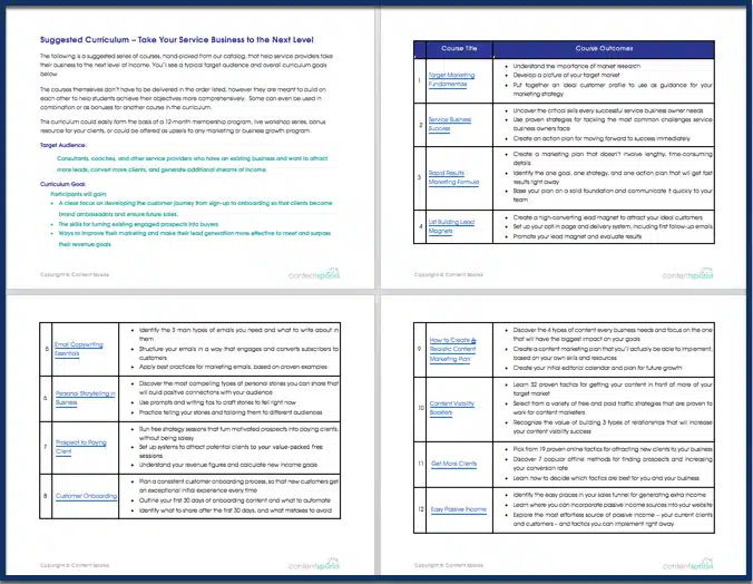 ProspectClient Curriculum