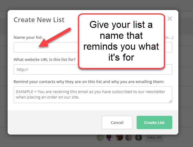 create email list