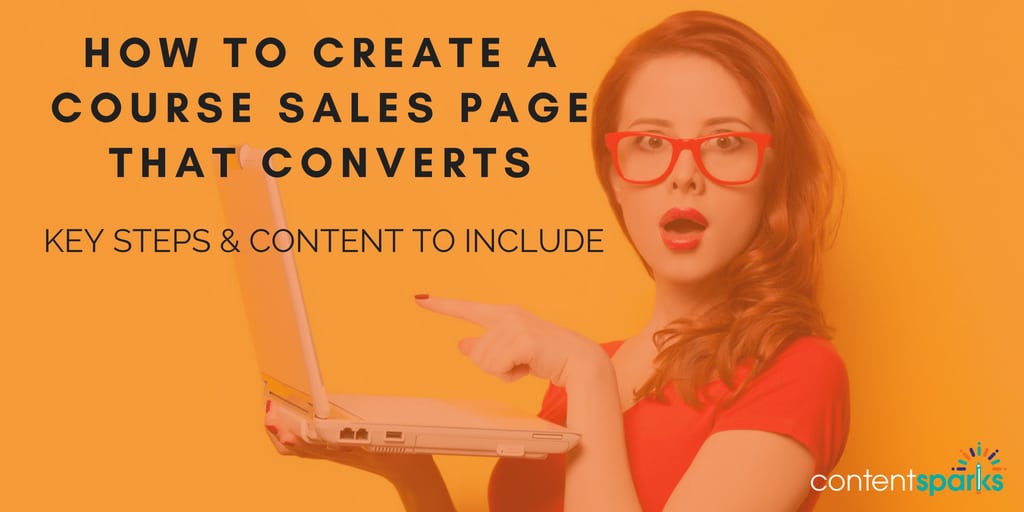 Create a course sales page that converts