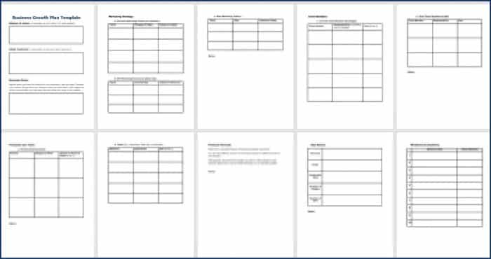 Create Your Business Growth Plan - Business Growth Plan Template