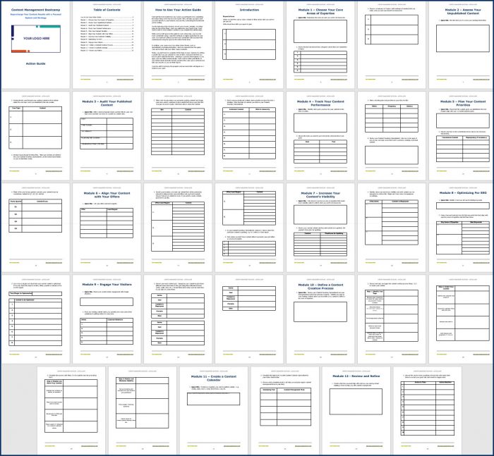 Content Management Bootcamp - Action Guide