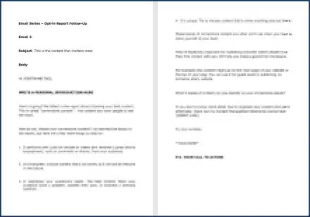 Content Management Bootcamp - Opt-In Email 3