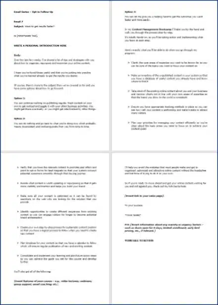 Content Management Bootcamp - Opt-In Email 7