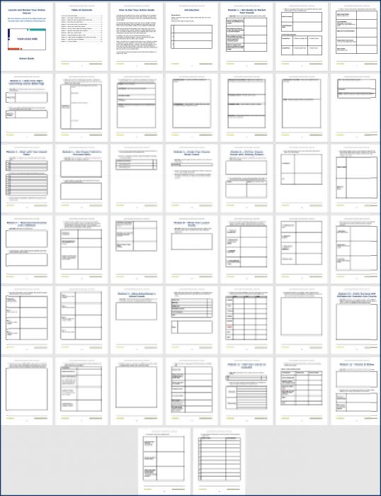 Launch & Market Your Online Course - Action Guide