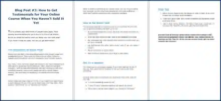 Launch & Market Your Online Course - Opt-In Blog 3