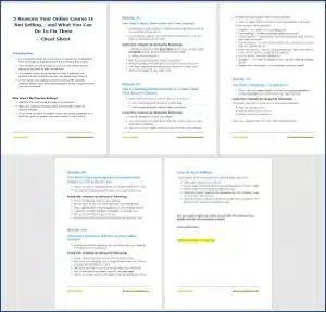 Launch & Market Your Online Course - Opt-In Cheat Sheet