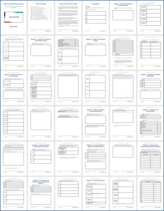 Build Your Unique Personal Brand - Beacon 12 Build Your Unique Personal Brand - Action Guide