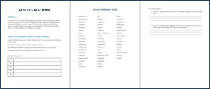 Build Your Unique Personal Brand - Beacon 13 Build Your Unique Personal Brand - Core Values Exercise