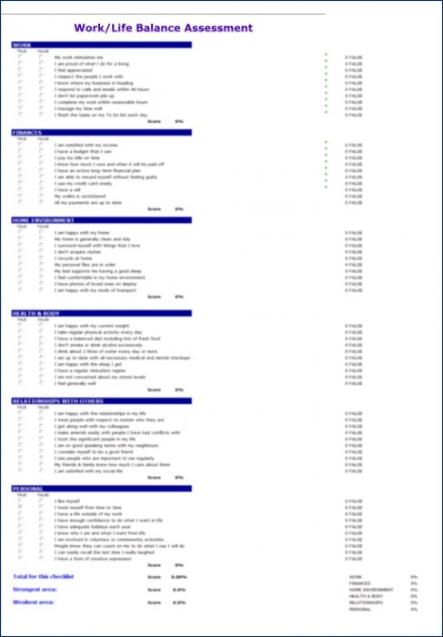 Eliminate Business Overwhelm - Work Life Balance Assessment