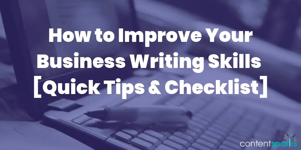 Improve Your Business Writing Skills