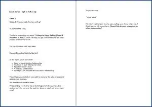 Sales Skills - Opt In Email #1
