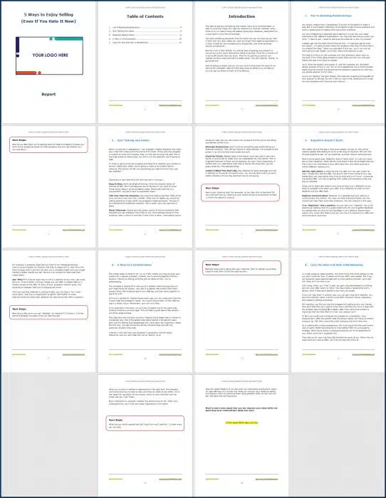 Sales Skills - Opt In Report