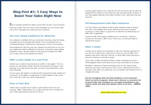 Fast Cash Strategies - Blog Post 1