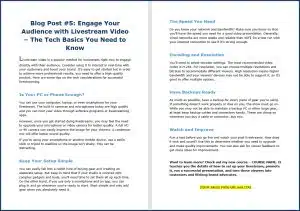 Live Video Marketing - Blog Post 5