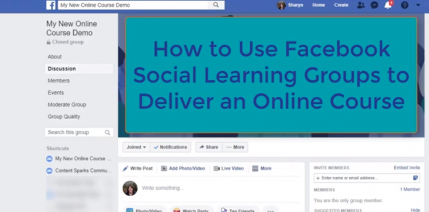 How to use Facebook Groups to deliver your online course